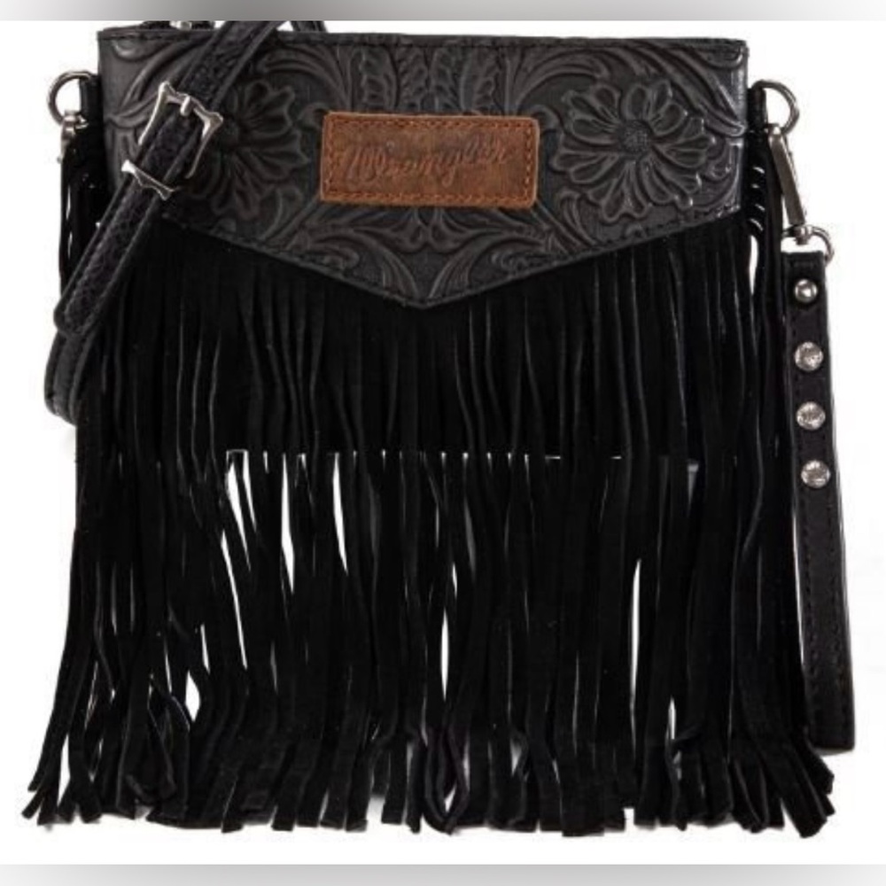 - Wrangler Hand Tooled Fringed Bag - Picture 3 of 7